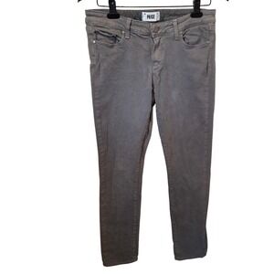 PAIGE Skyline Skinny Jeans Women's Gray Size 30 Cotton Blend Stretch